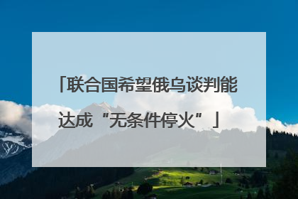 联合国希望俄乌谈判能达成“无条件停火”